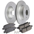 Rear Drilled Disc Rotors & Ceramic Brake Pads for Buick (2005–2009)