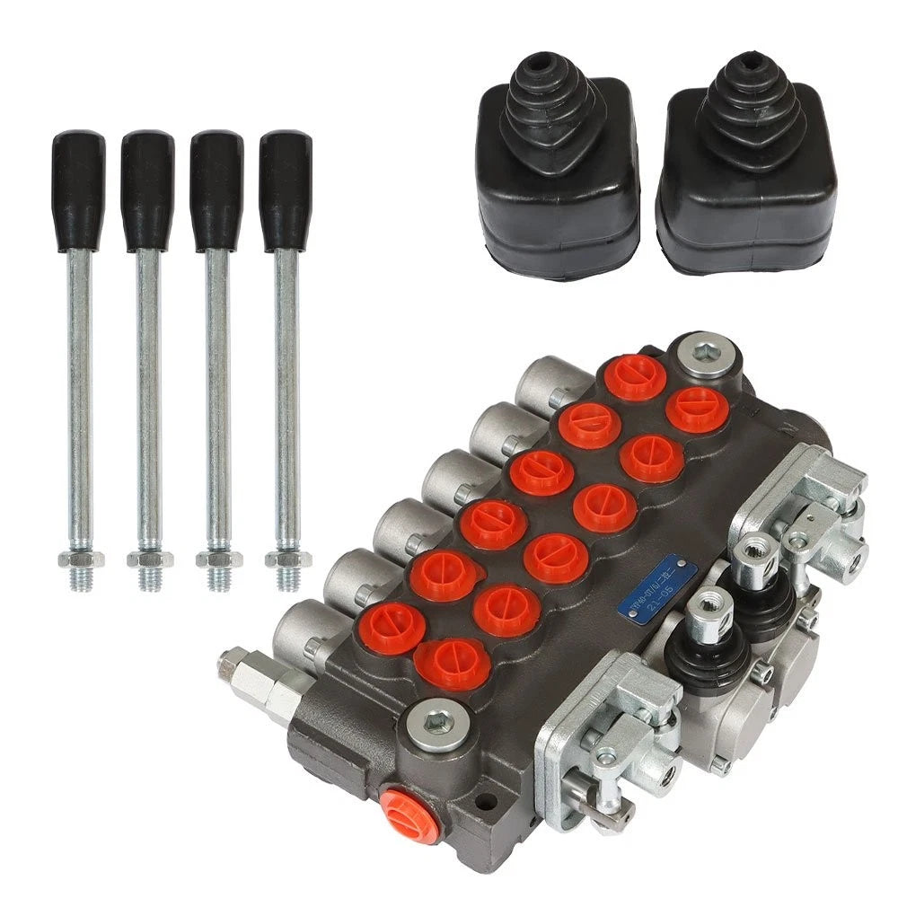 Directional Control Valve for Backhoe (11 GPM, 4 Joysticks, 6 Spool)