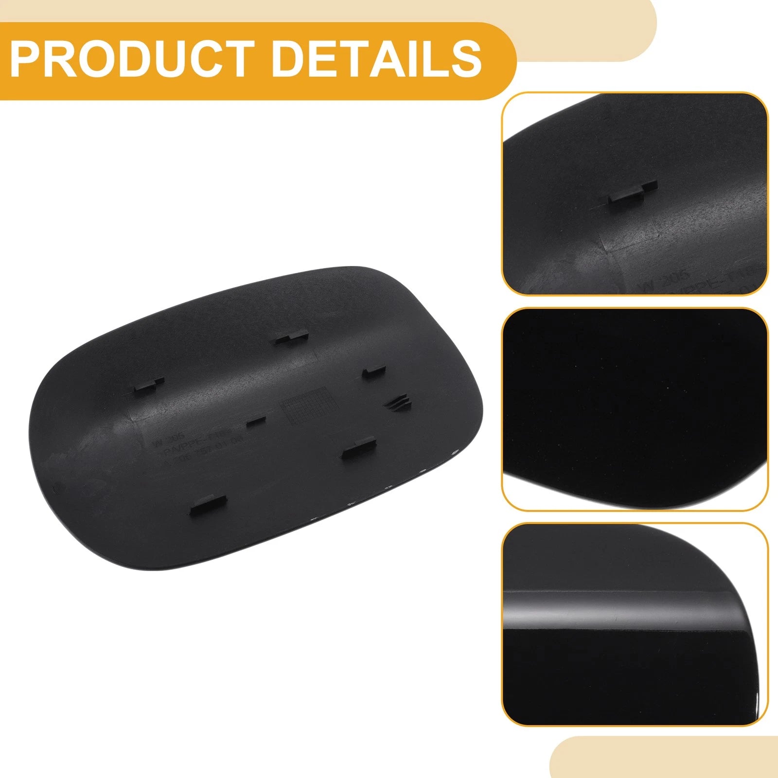 Fuel Tank Door Cap for Mercedes-Benz C180 C200 (No.2057570106) Black