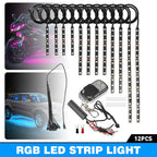 RGB LED Waterproof Under Glow Light Strip Kit for Motorcycle (Universal)