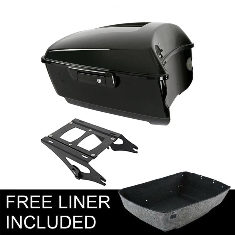 King Trunk Black Mounting Rack for Harley Touring Road Glide (2014–2026)