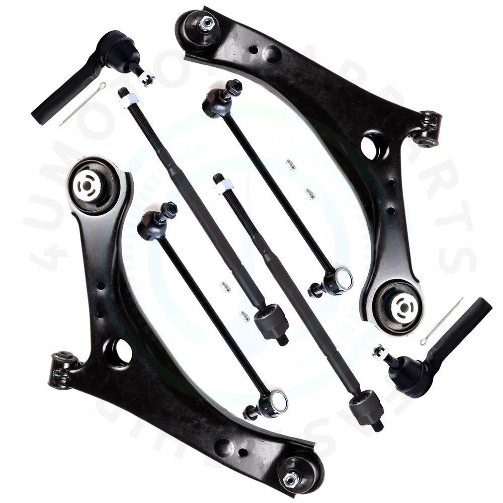 Set of 8 Front Lower Control Arm Tie Rod Ends for Chrysler Town & Country (2008–2016)