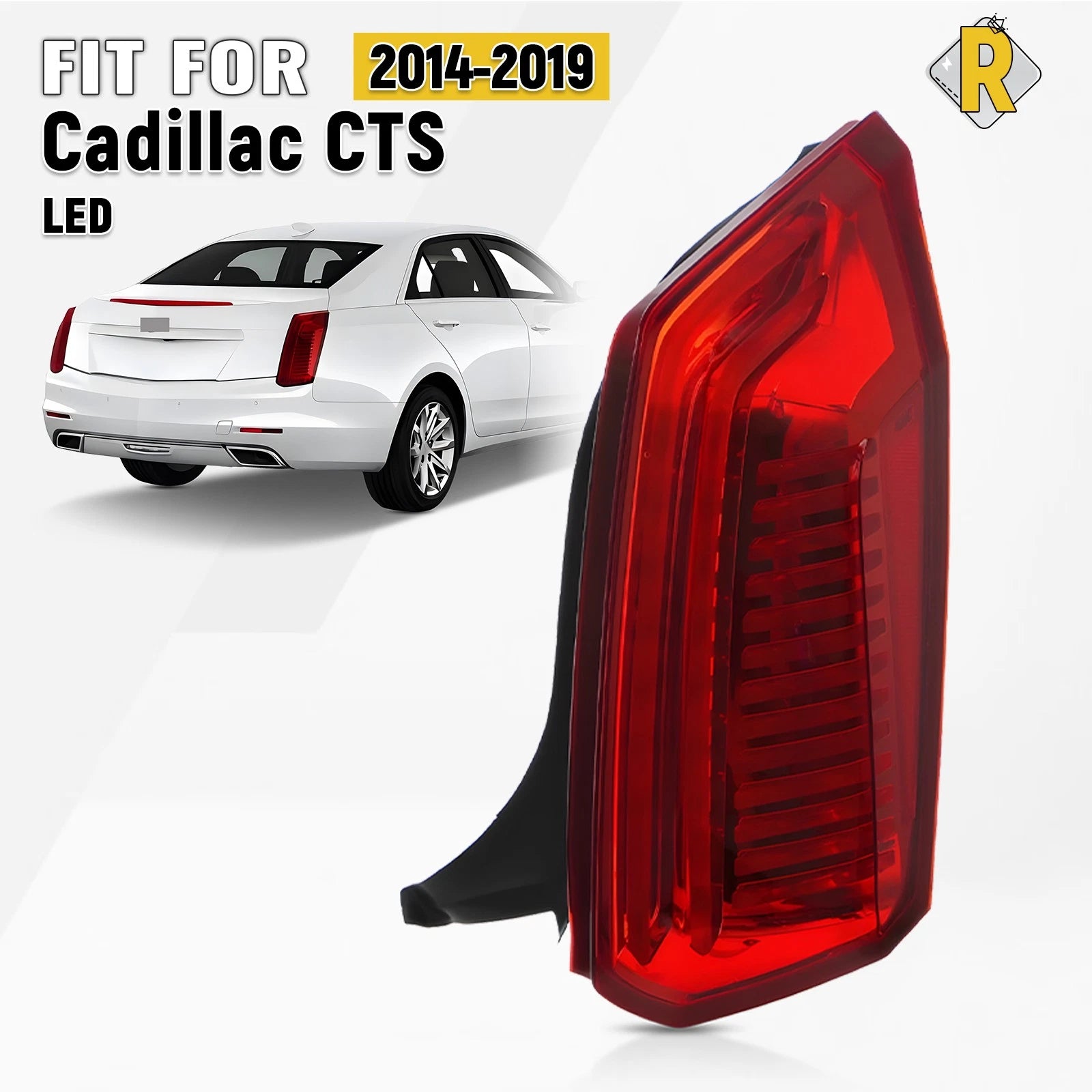 LED Red Tail Light Brake Lamp for Cadillac CTS (2014–2019) - Right Passenger