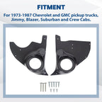 Kick Panels for Chevy GMC Pickup Truck Blazer Suburban (1973–1987)