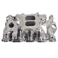 Dual Plane Intake Manifold for Chevy 350 (1955–1995) Polished