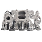 Dual Plane Intake Manifold for Chevy 350 (1955–1995) Polished