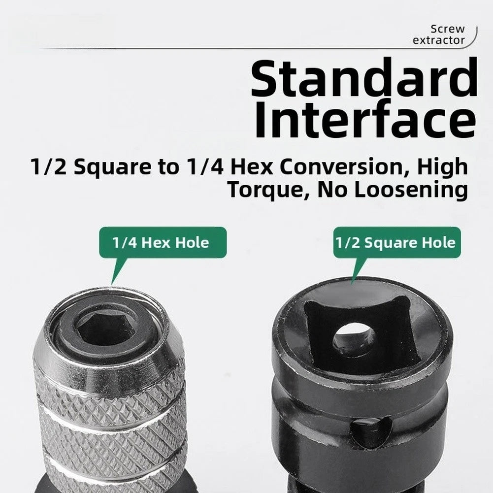 1/2 to 1/4 Hex Socket Converter for Power Tools