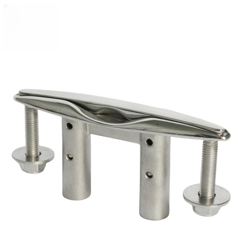 316 SS Flush Mount Pull Up Cleat for Kayak Dock and Boat Mooring (5 inch)