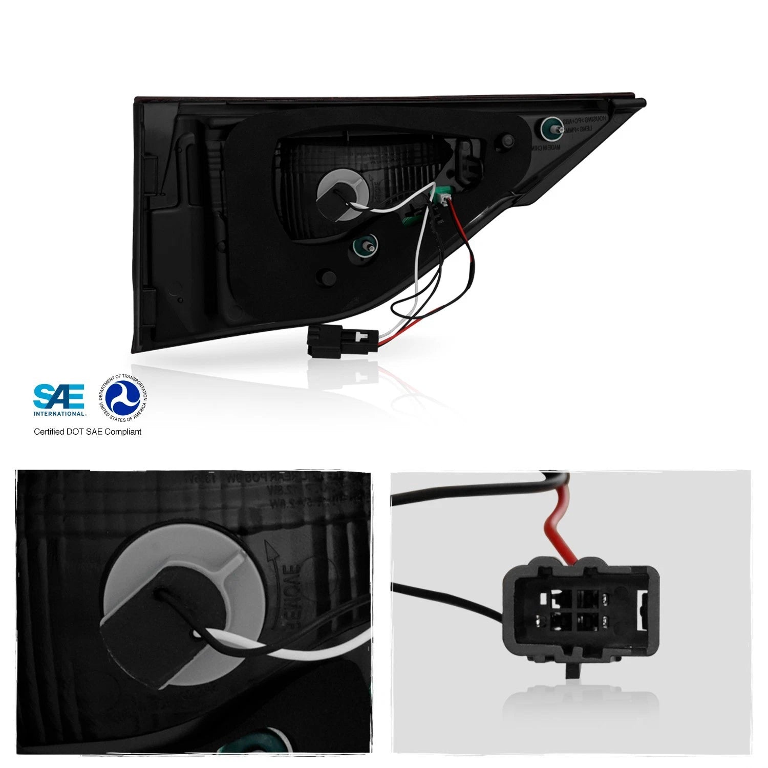 LED Tail Light Inner & Outer for Chevy Traverse (2018–2021) Right Passenger