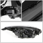 Pair of Smoked Housing Clear Corner Headlights for Ford Focus (2012–2014)