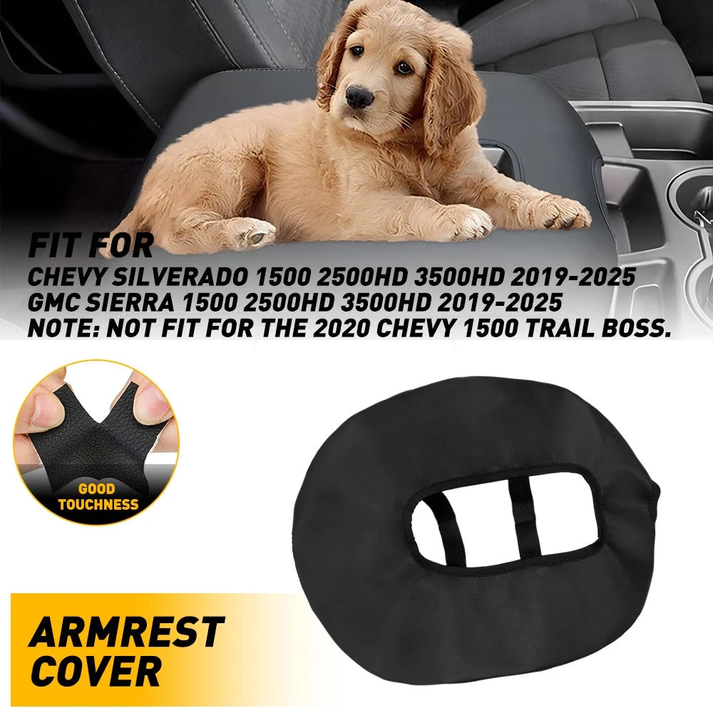 Center Console Lid Armrest Cover for Chevy Silverado GMC Sierra (2019–2025)