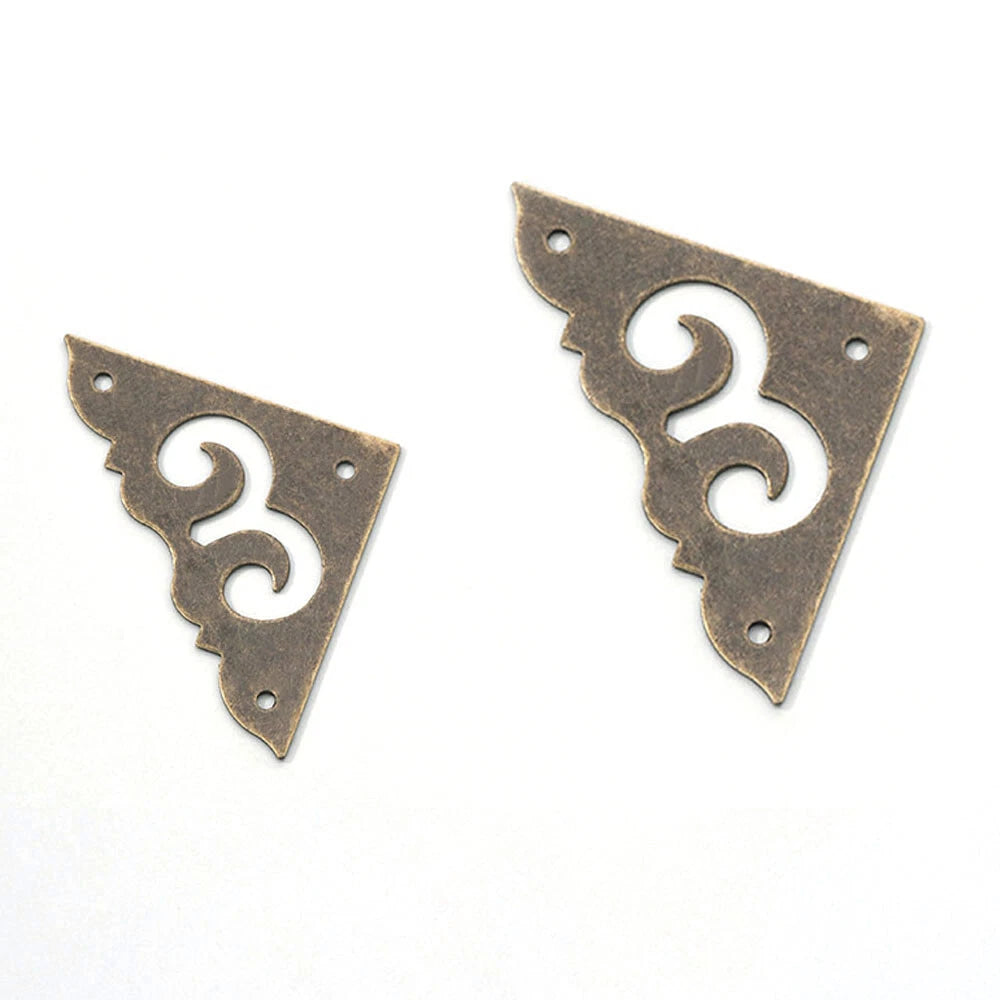 12pcs Antique Bronze Corner Protectors for Jewelry Box Scrapbook Album