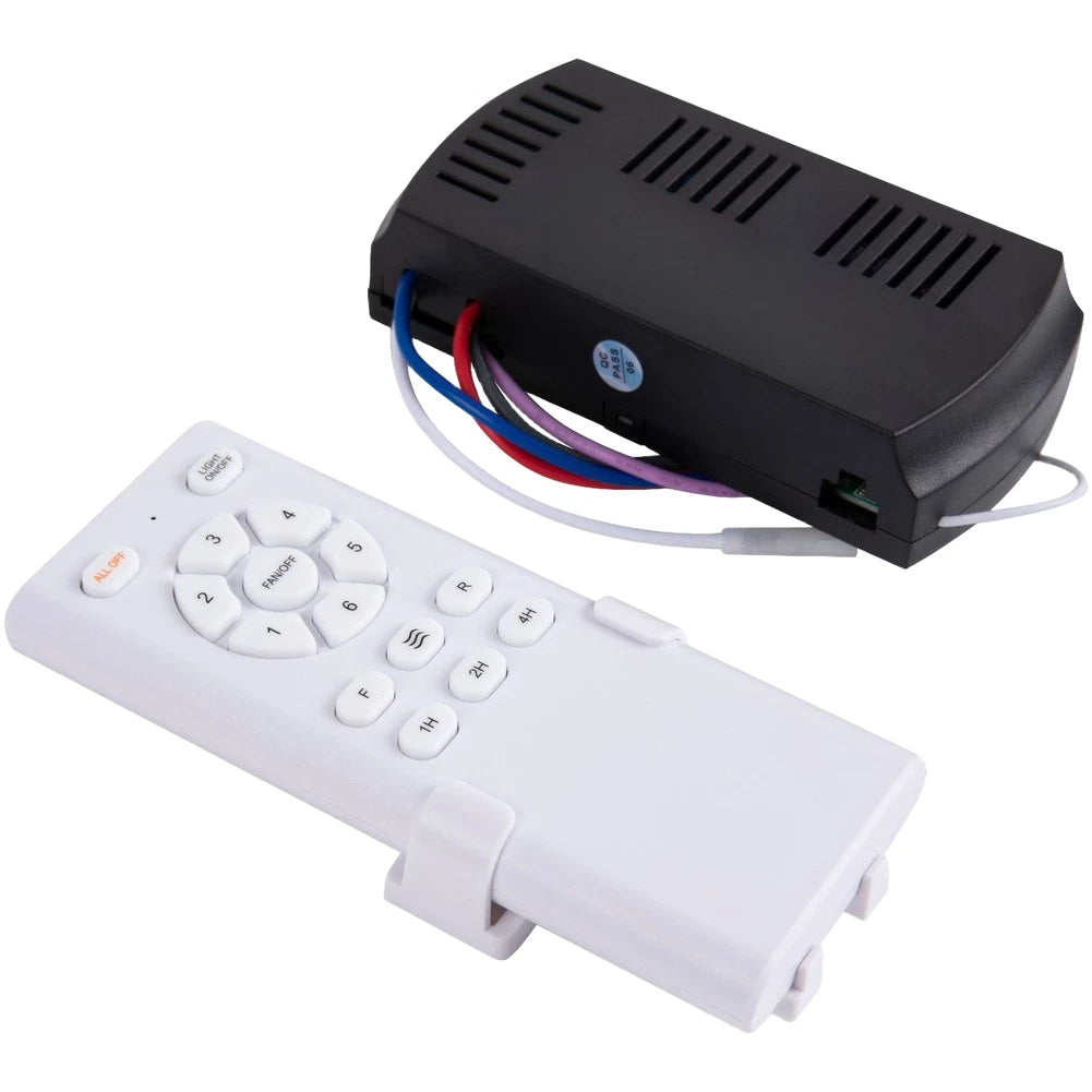 Ceiling Fan with 6-Speed Remote Control for Small Rooms (50W)