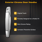 Exterior Door Handle Driver Side w/ Lock Cylinder for Chevy GMC Cadillac (2007–2013)