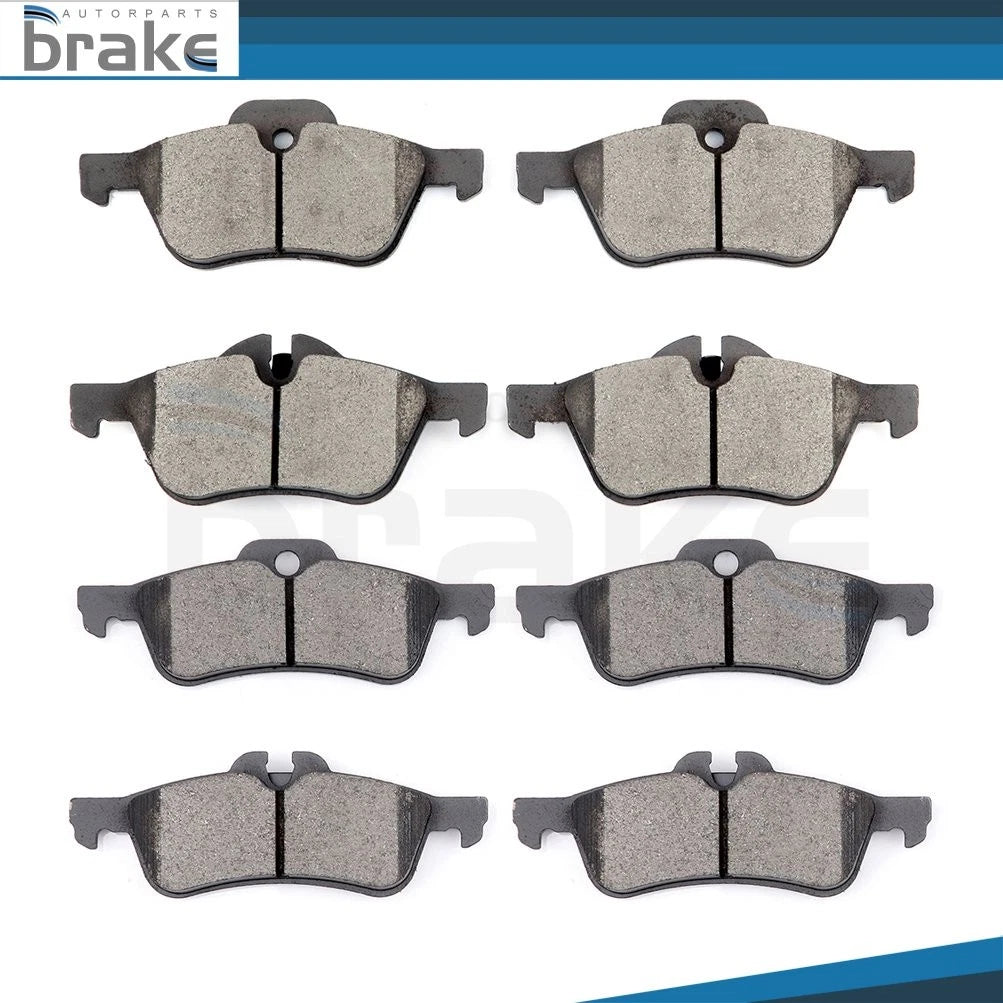 Set of 4 Low Dust Ceramic Brake Pads for Mini Cooper (2002–2008)