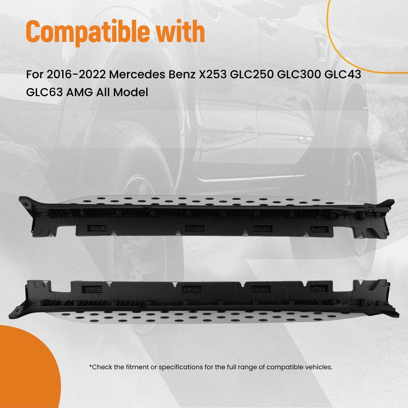 Non-Slip Side Steps for Mercedes GLC Class X253 (2016–2022)