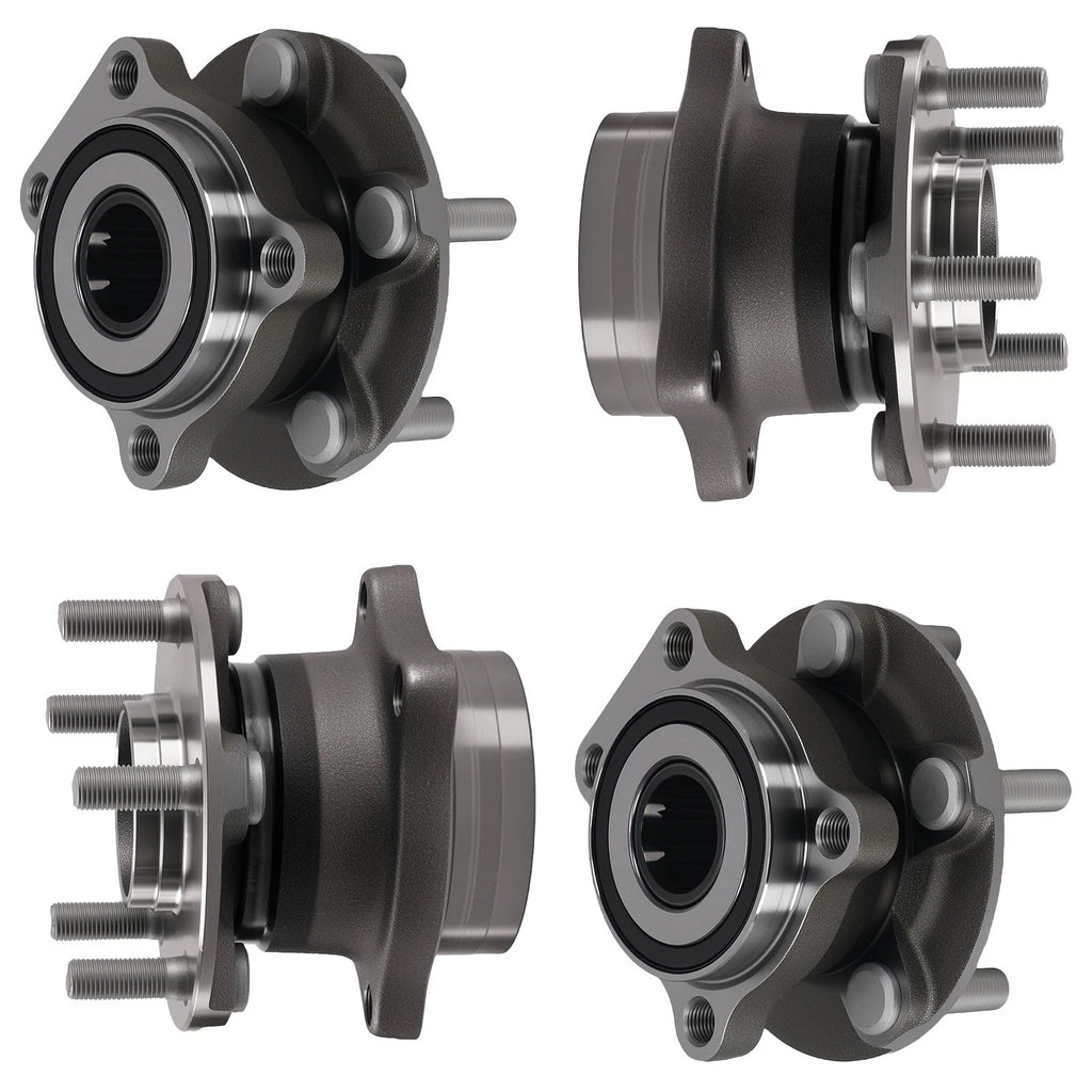 4pcs Front & Rear Wheel Bearing Hubs for Subaru Impreza (2008–2013)