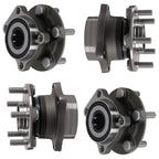 4pcs Front & Rear Wheel Bearing Hubs for Subaru Impreza (2008–2013)