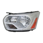 Replacement Driver Side Halogen Headlight Assembly w/Chrome Trim