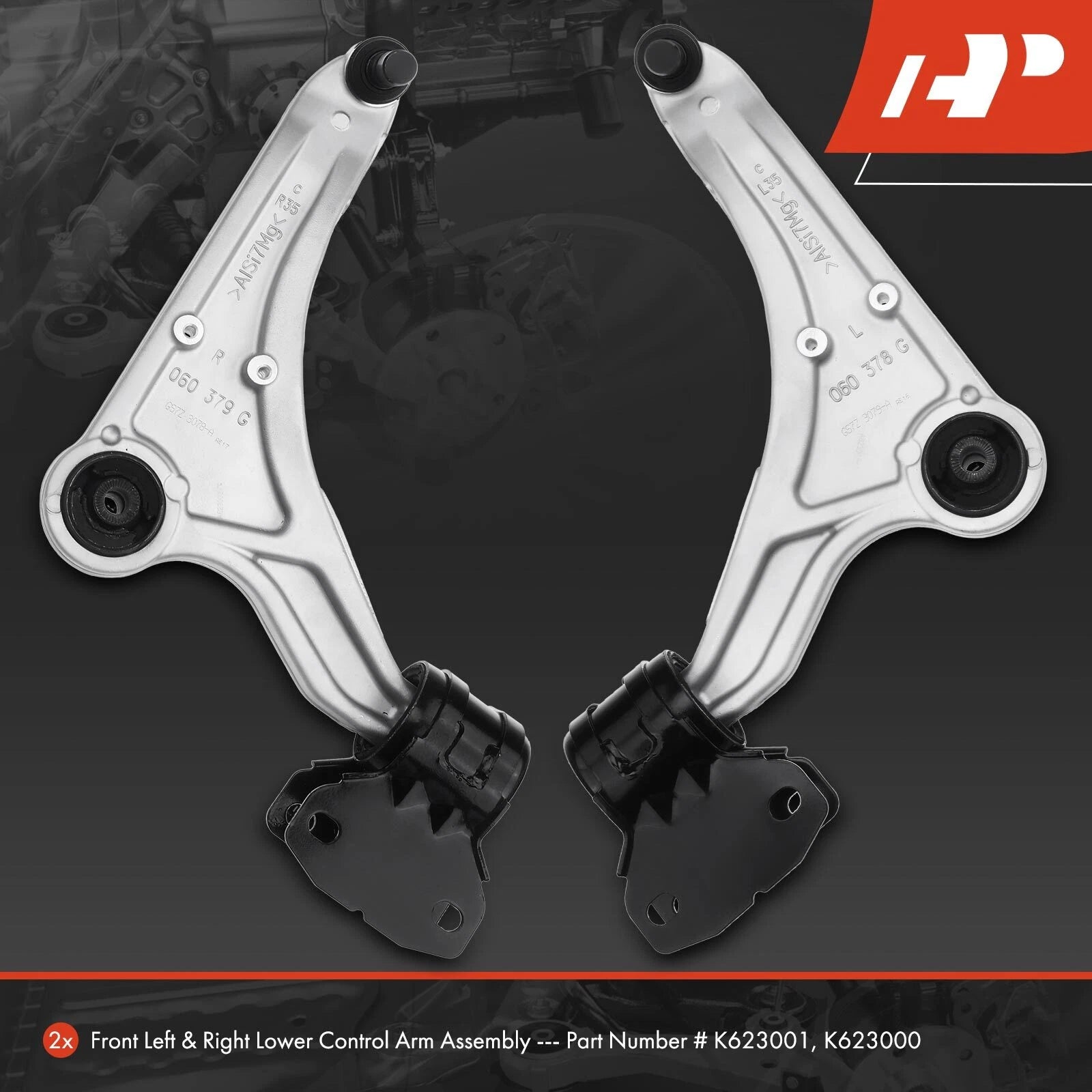 2X Front Lower Control Arm with Ball Joint for Ford Fusion Lincoln (2013–2019)