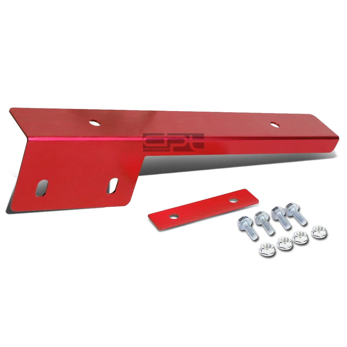 Universal Front Bumper License Plate Mount Bracket Relocator Holder JDM Red