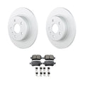 Set of 2 Bosch QuietCast Rear Rotors & Akebono ProACT Pads for Volt (2011–2015)