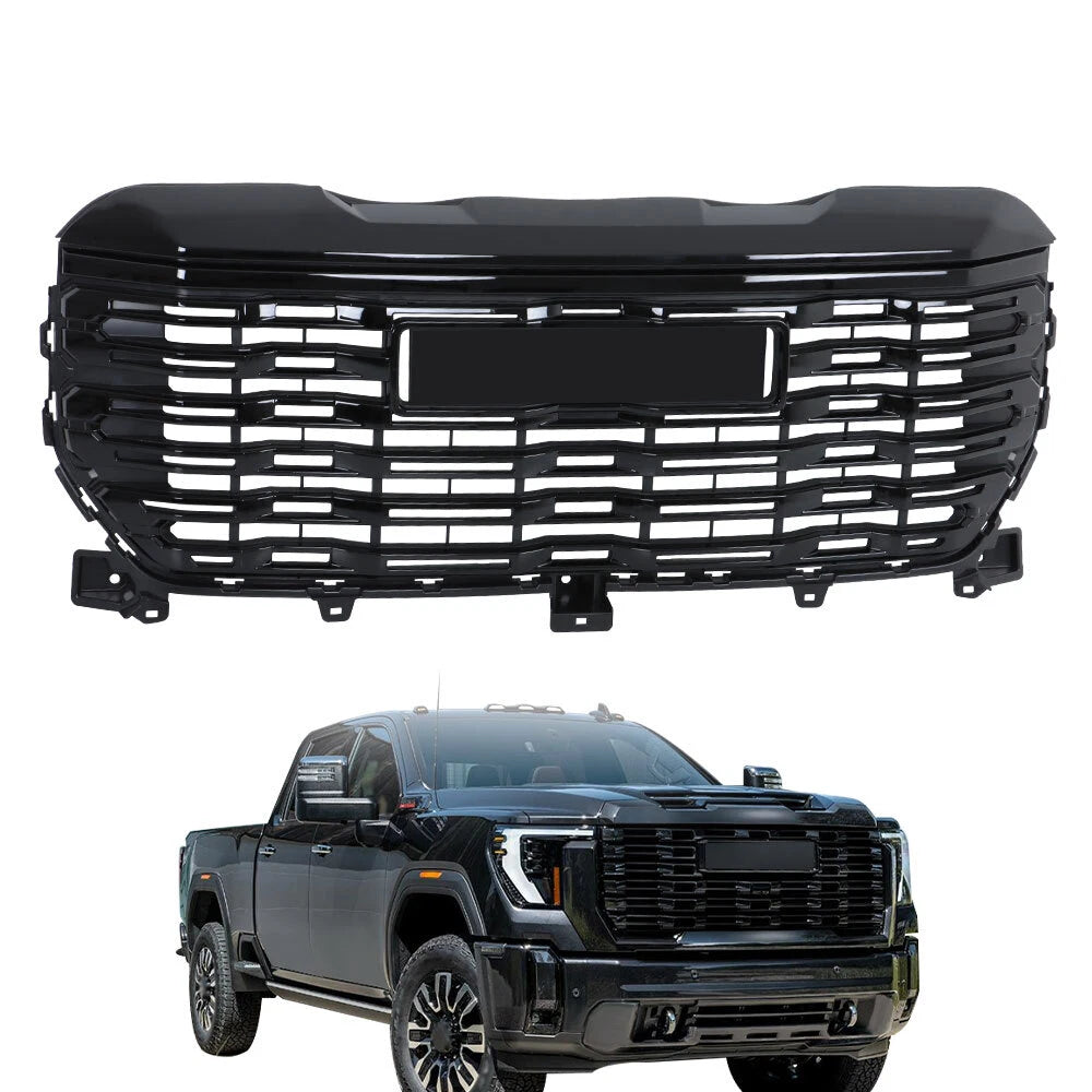 Grille for GMC Sierra 1500 Denali (2022–2024) Bright Black