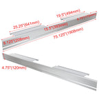 Set of 2 Outer Rocker Panels and Cab Corners for Ford F-150 (2004-2008)