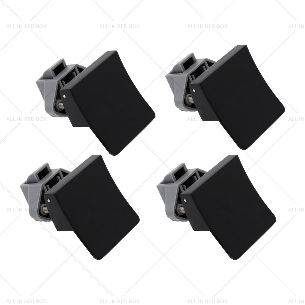 Set of 4 Square Door Cupboard Latch Knob Handle Push Locks for Caravan RV
