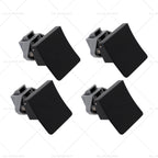 Set of 4 Square Door Cupboard Latch Knob Handle Push Locks for Caravan RV