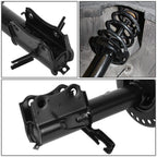 Front Struts with Coil Spring for Nissan Sentra (2007–2012) - Powder-Coated Black