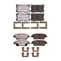 PowerStop Front & Rear Carbon Fiber Disc Brake Pads Kit for Genesis G80 (2015–2020)