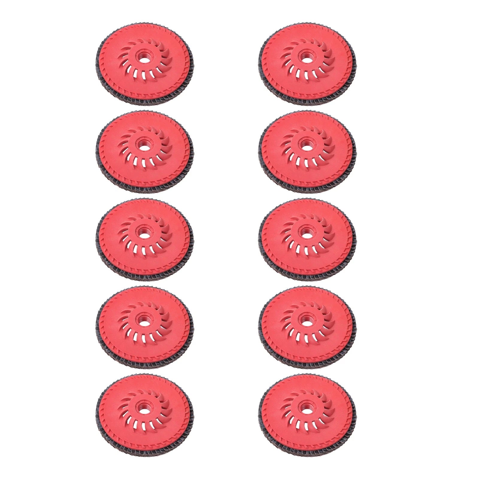 Set of 10 Ceramic Grinding Wheel Flap Discs 60 Grit 4-1/2" x 7/8"