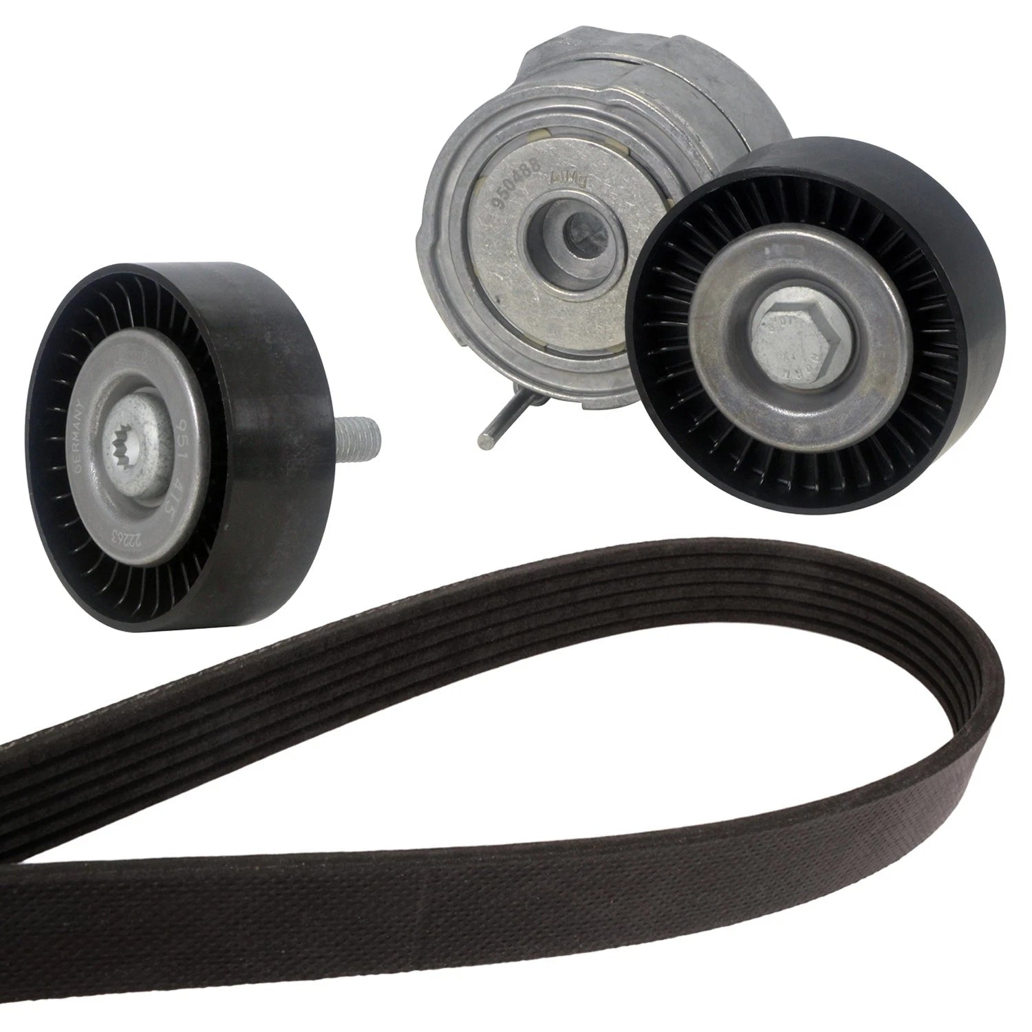 Drive Belt Idler Pulley Tensioner Kit for Audi A6 Quattro A7 Quattro (2012–2018)