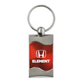 Red Rectangular Wave Keychain - Officially Licensed for Honda Element