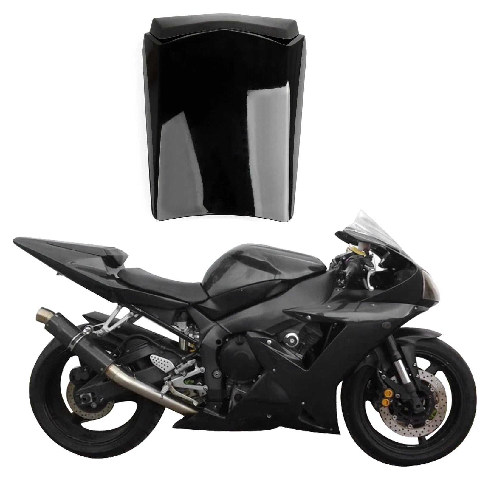 Rear Seat Cover Cowl for Yamaha YZF R1 (2002–2003) Black