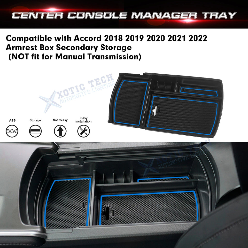 Center Console Organizer for Honda Accord (2018-2022) Armrest Storage