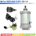 Starter for Polaris RZR 800 S EFI (2009–2014) W/Bendix, Relay, Ignition Switch