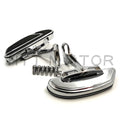 Chrome Airflow Footboard Mounting Bracket for Harley Touring (1993–2019)