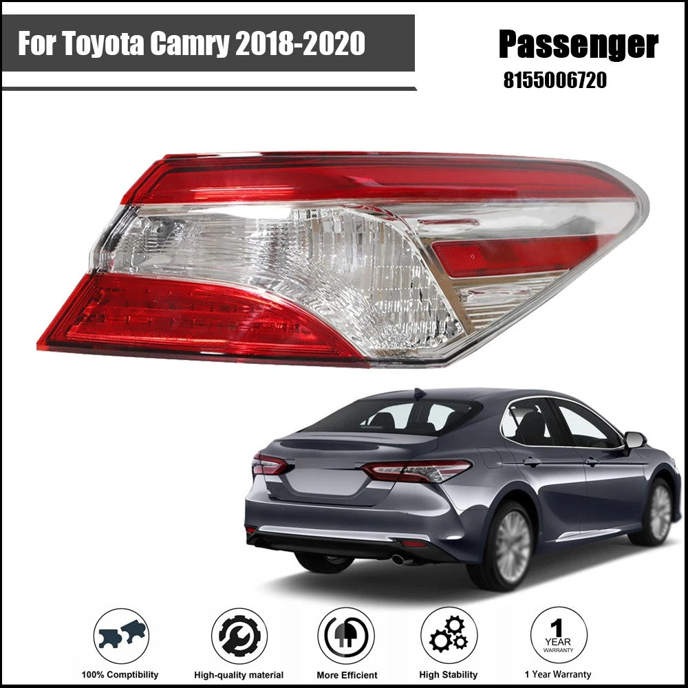 Right Passenger Side Outer Brake Light for Toyota Camry (2018–2020)