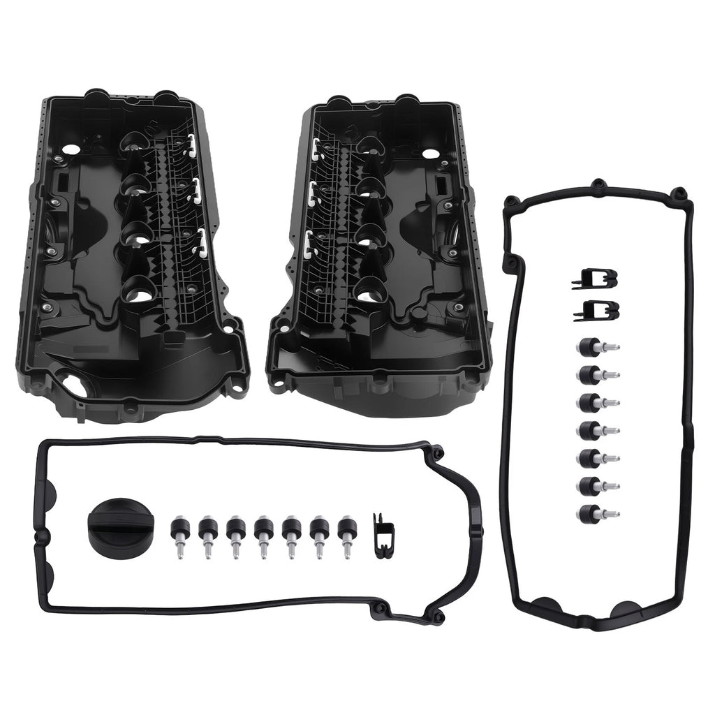 Valve Cover Set with Gasket for BMW 545i 550i 645Ci 650i 745i 745Li 750i (2004–2010)