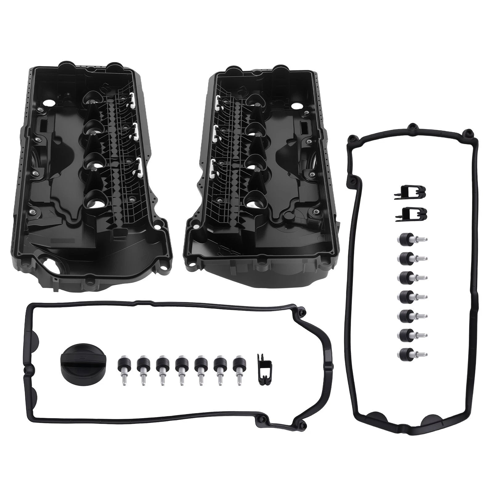Valve Cover Set with Gasket for BMW 545i 550i 645Ci 650i 745i 745Li 750i (2004–2010)