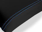Leather Console Lid Armrest Cover for Subaru Baja (2003–2006) Blue Stitch