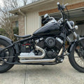 Shortshots Staggered Chrome Exhaust Pipes for Yamaha V Star 650 (2000–2008)