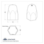 Chrome Lug Nut Covers Push-On Set for 1-1/2 Inch Wheels (2-3/4 Inch Tall)