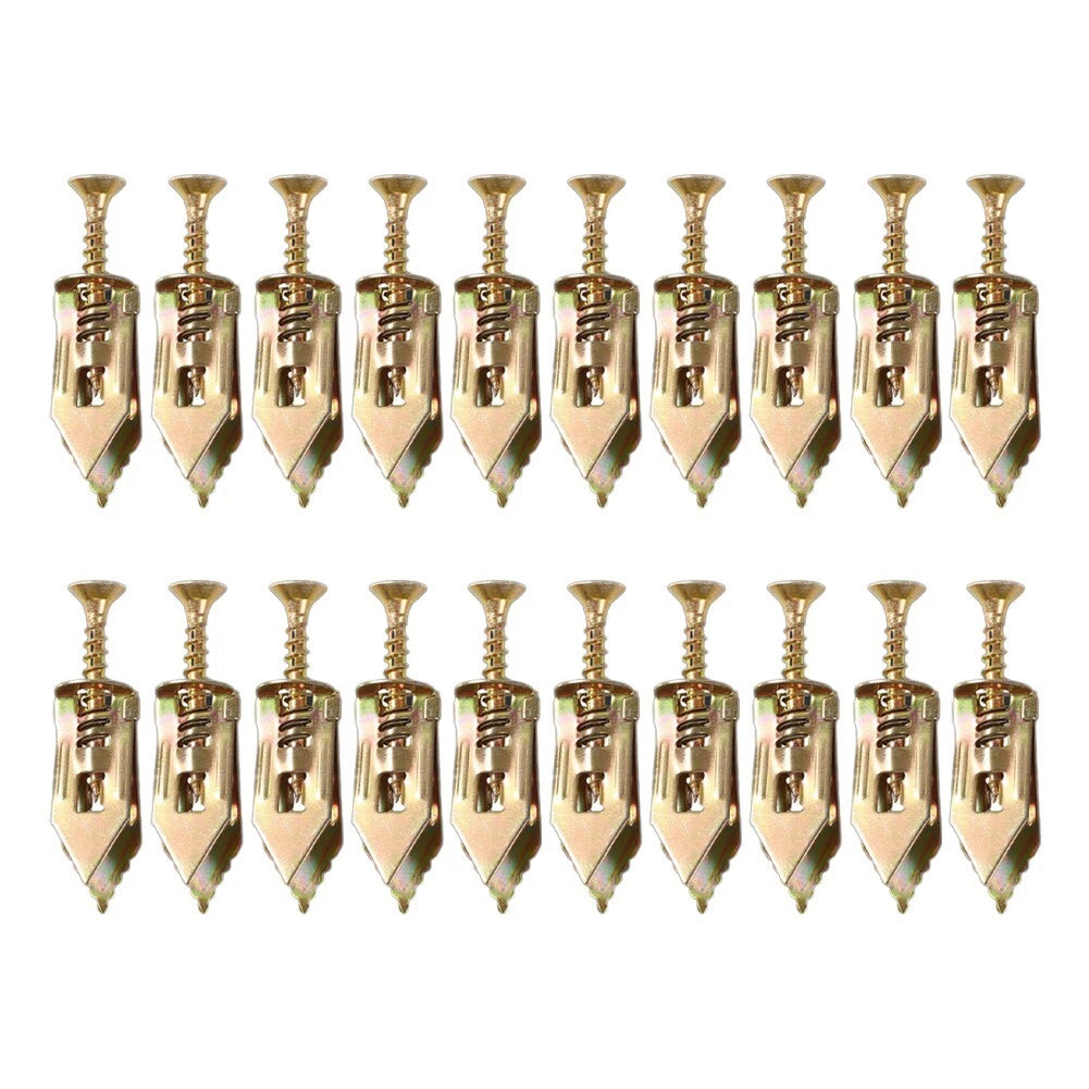 Expansion Screws Set of 20 for Drywall and Gypsum Installation