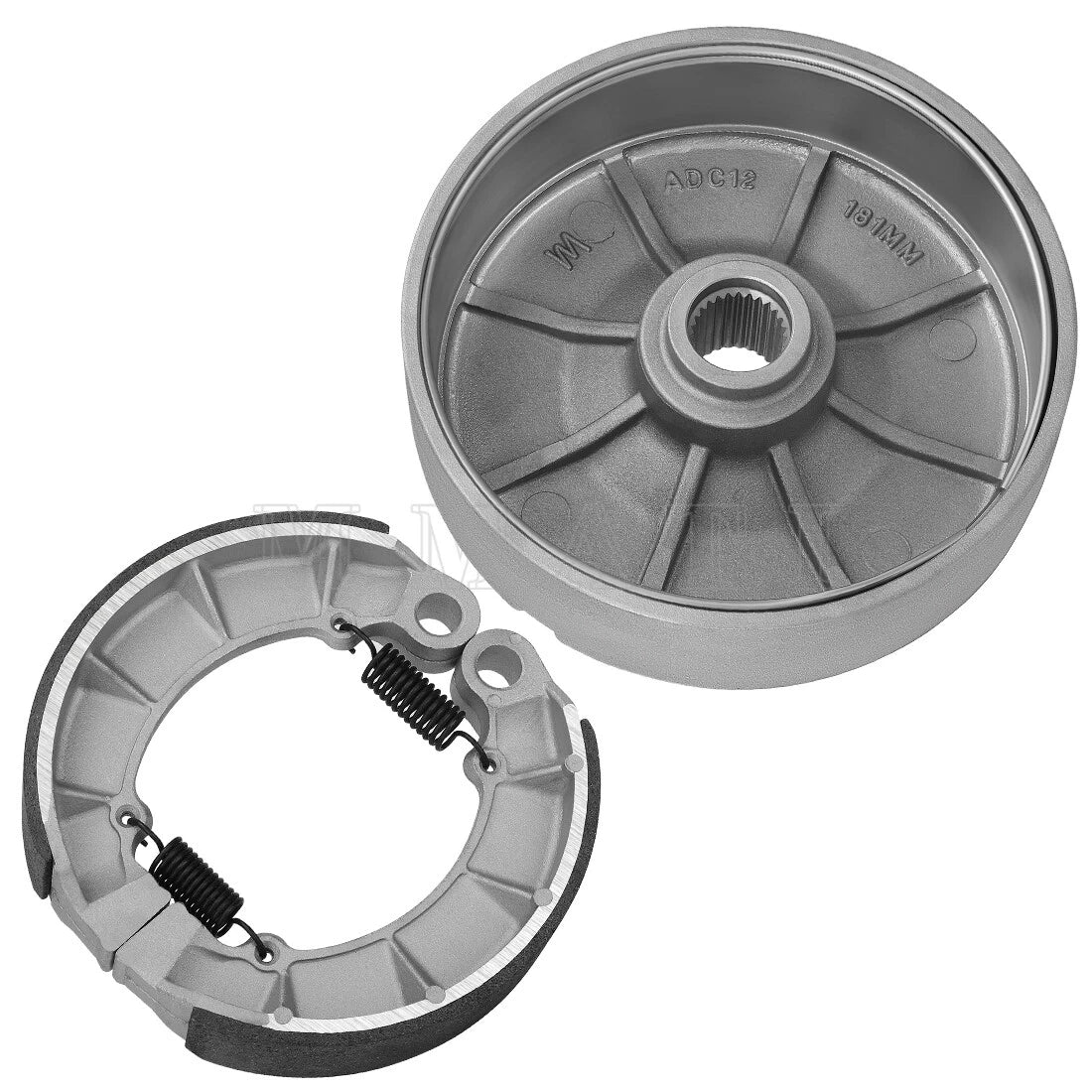 Rear Brake Drum w/Shoes for Honda ATV (43620-HN2-000, 43620-HR0-F00, 06430-HN2-000)