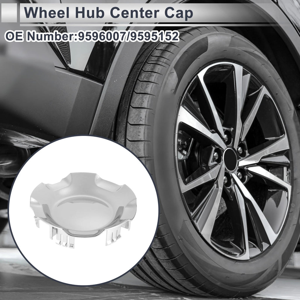 Silver Tone Wheel Hub Center Cap for Chevrolet Silverado 1500 (2007–2013) 6 Lugs
