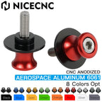 8mm Swing Arm Spools Sliders for Honda CBR600F4i (2001–2007), CBR600RR (2003–2015)