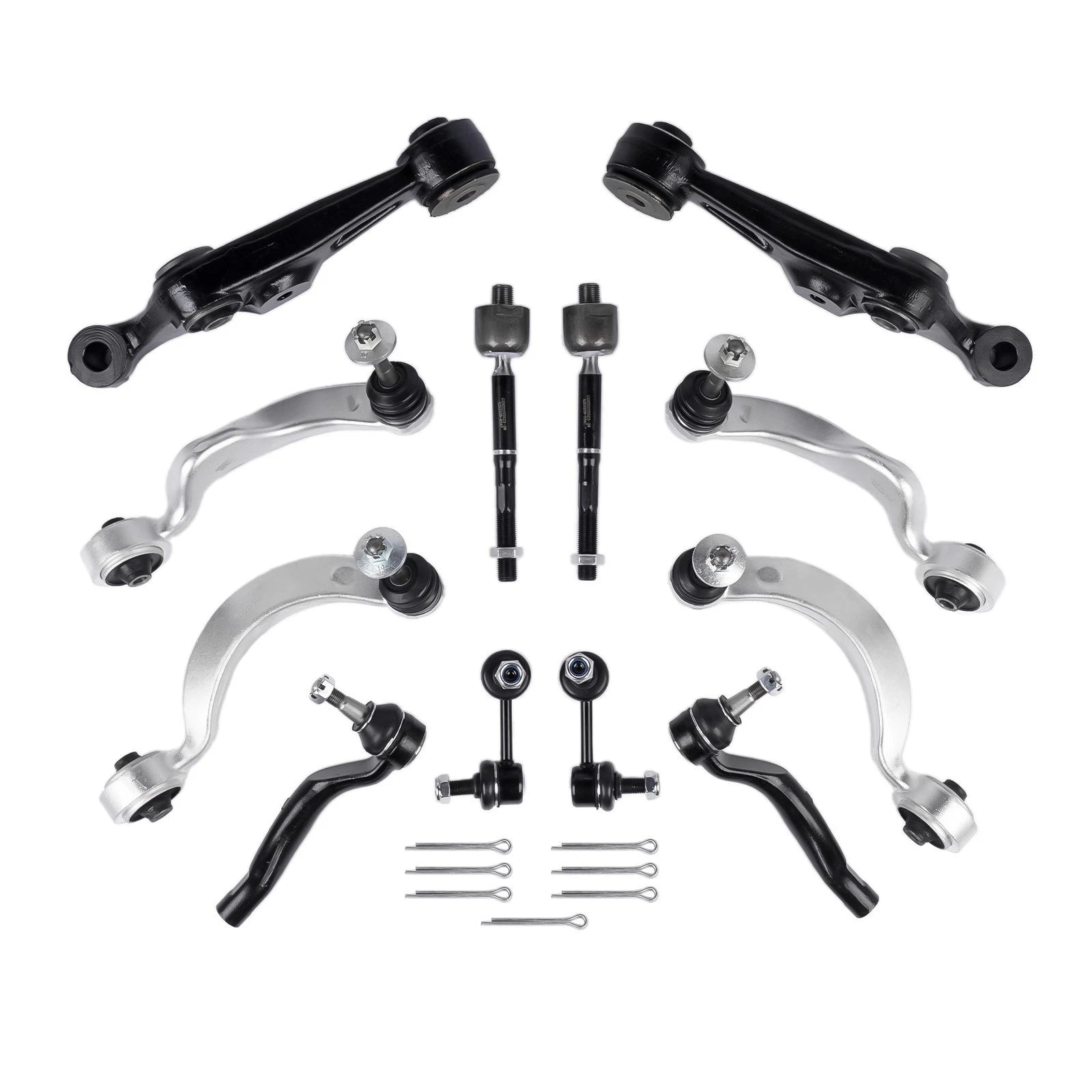 12X Control Arms & Tie Rod Kit for Lexus LS460 LS600H (2007–2017)